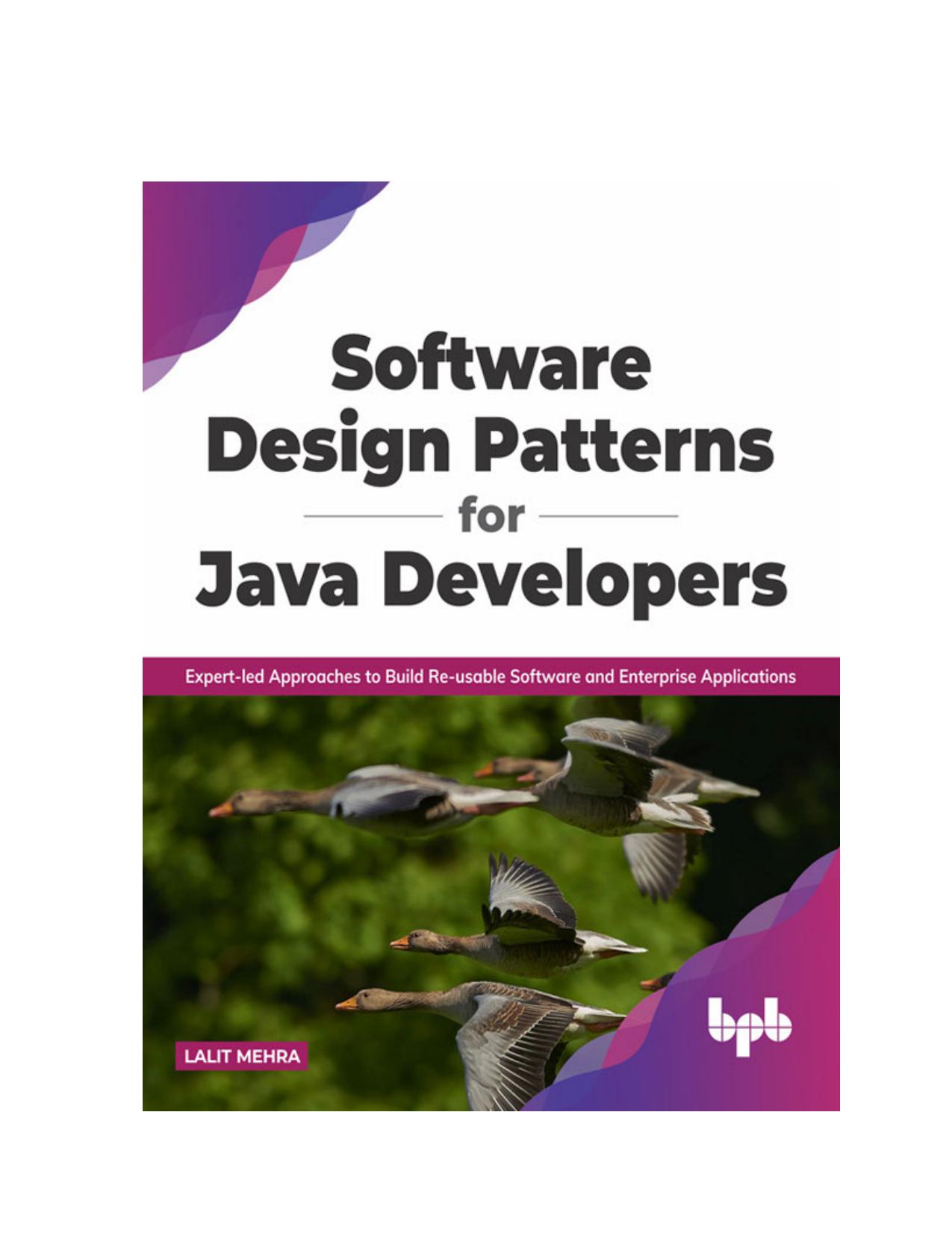 Software Design Patterns for Java Developers