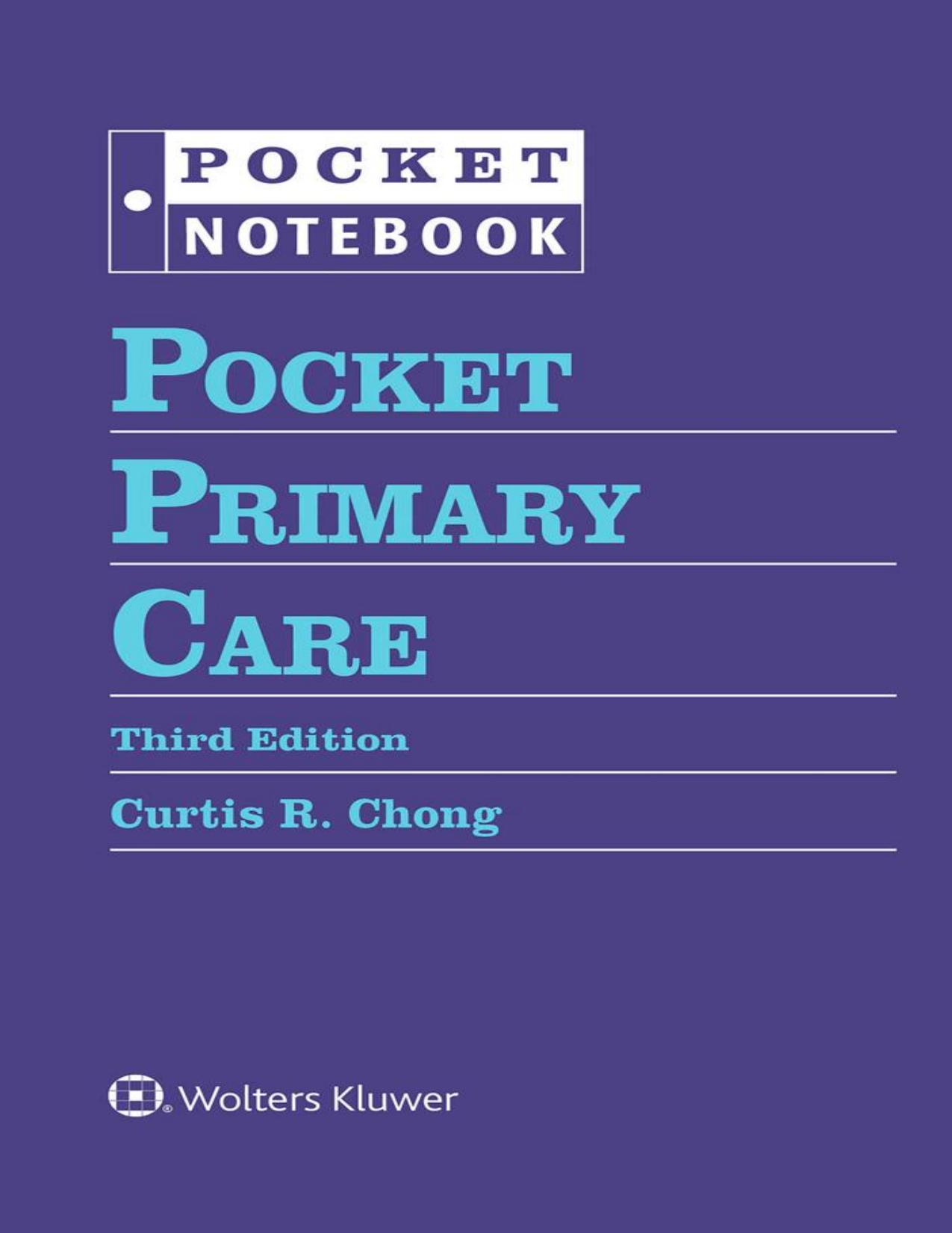 Pocket Primary Care (Pocket Notebook Series)