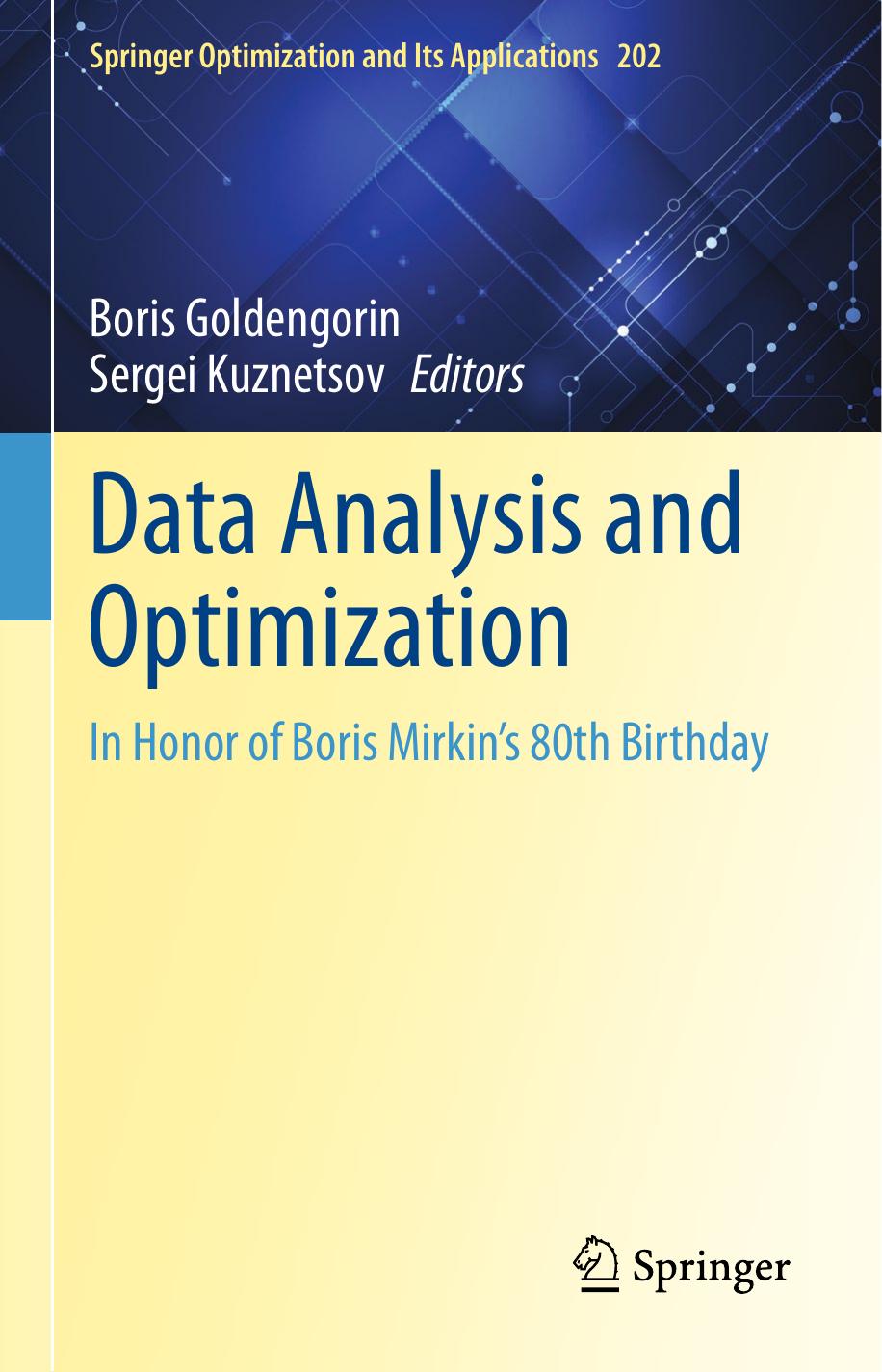 Data Analysis and Optimization