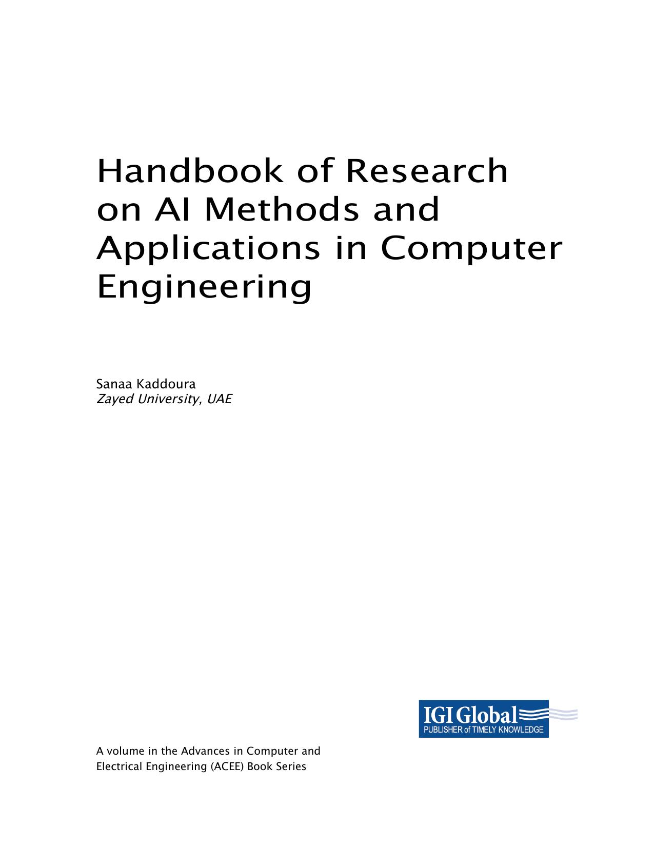 Kaddoura S. Handbook of Research on AI Methods and App Computer Engineering 2023