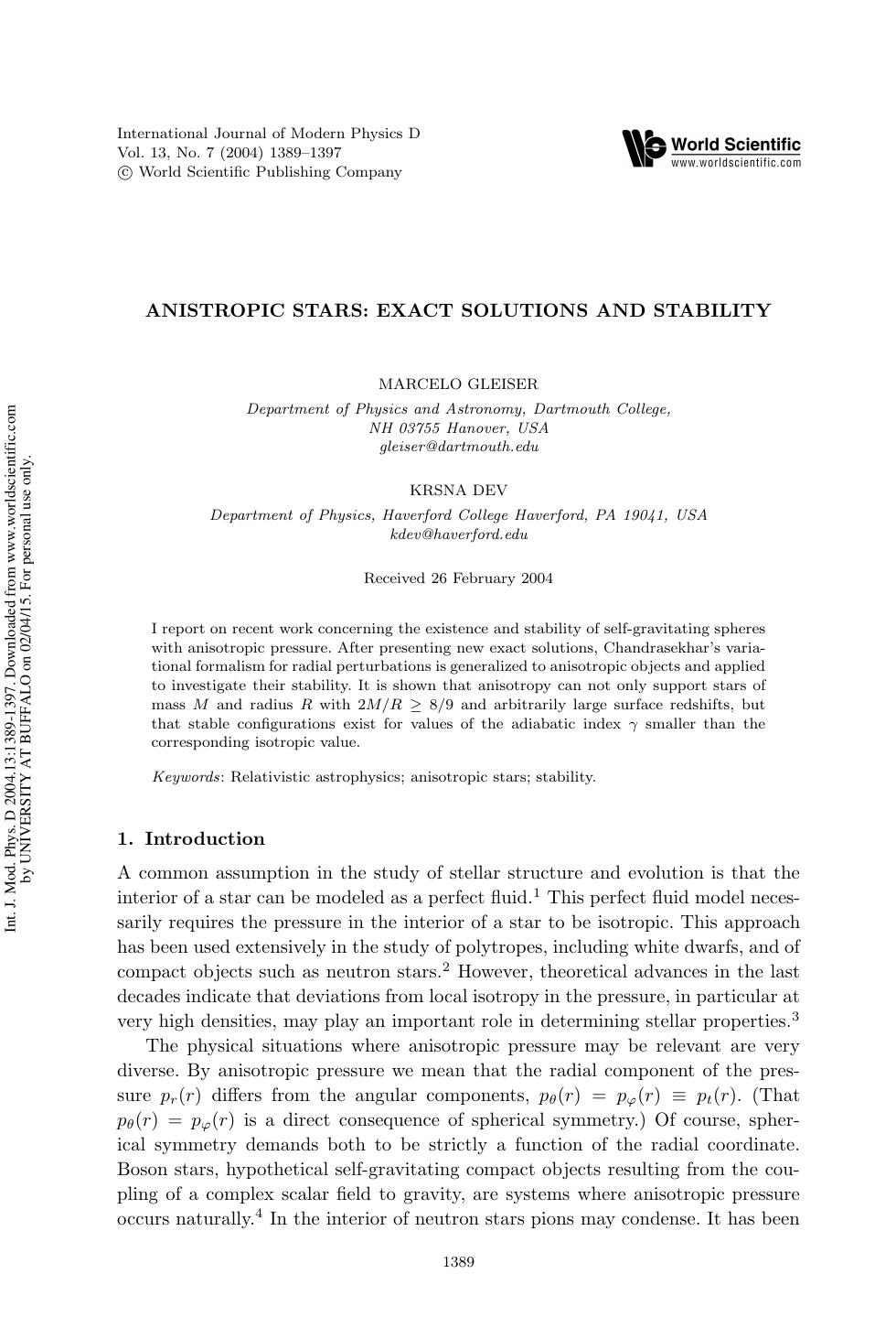 ANISTROPIC STARS: EXACT SOLUTIONS AND STABILITY