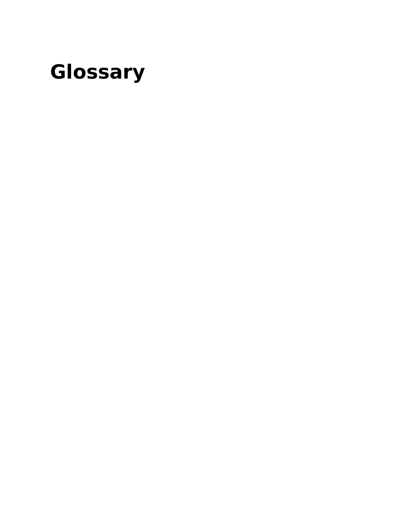 Glossary