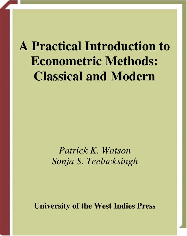 Watson P. A Practical Introduction to Econometric Methods...2003