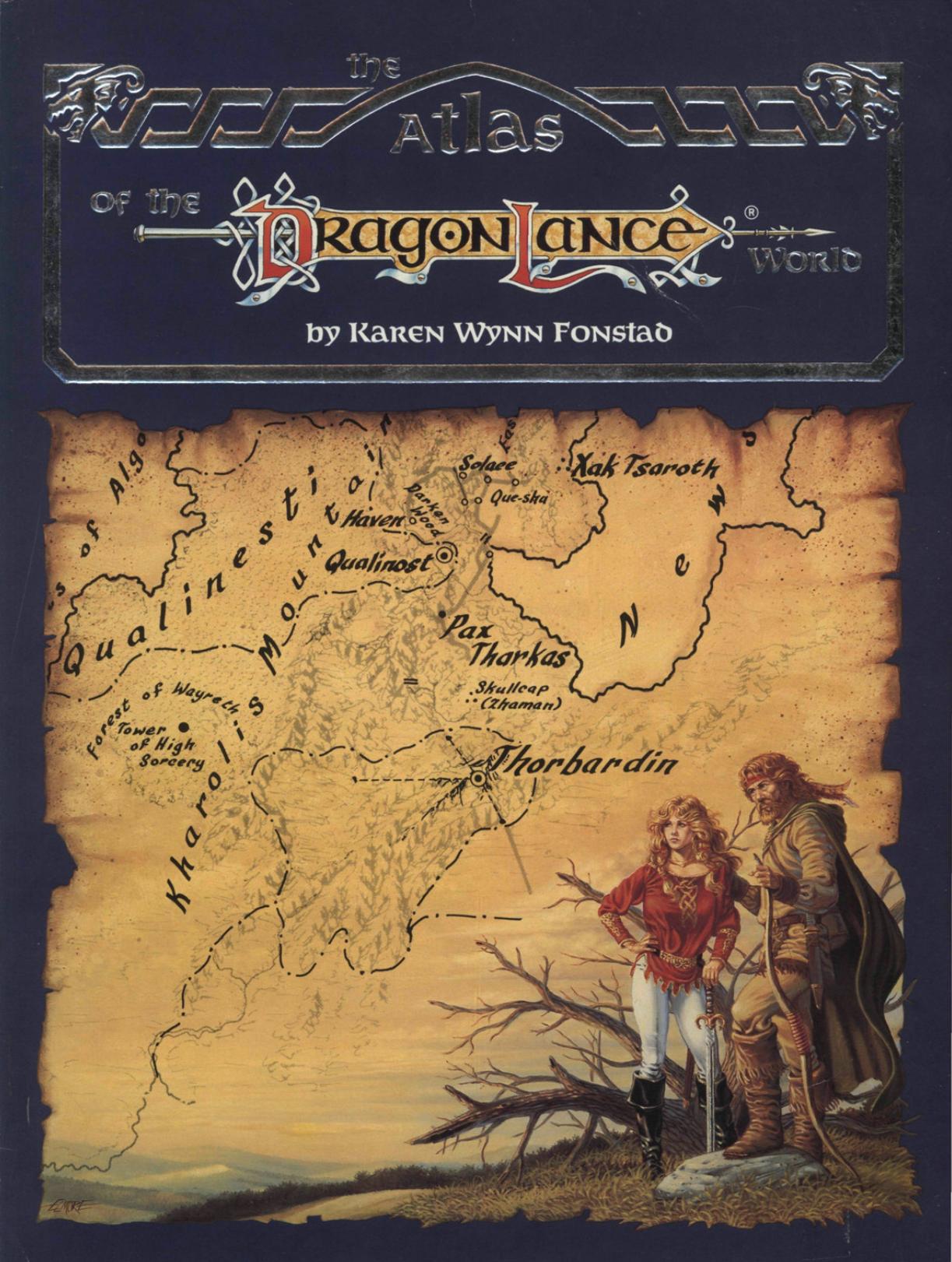 The Atlas of the Dragonlance World by Karen Wynn Fonstad