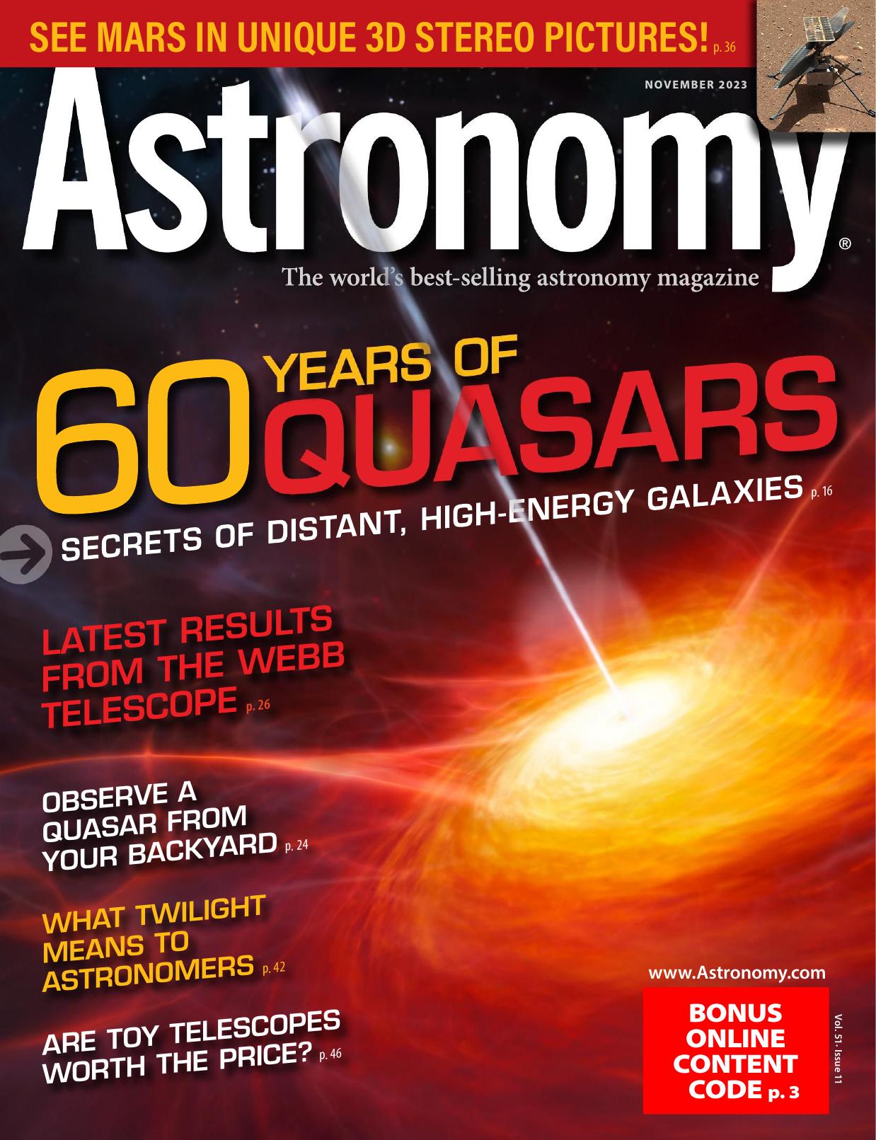 Astronomy, vol. 51.11 (November 2023)