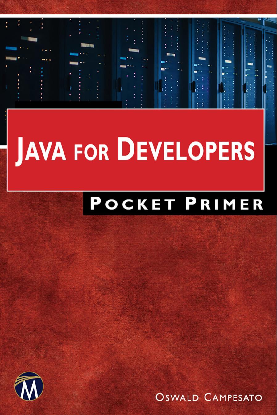 Java for Developers: Pocket Primer