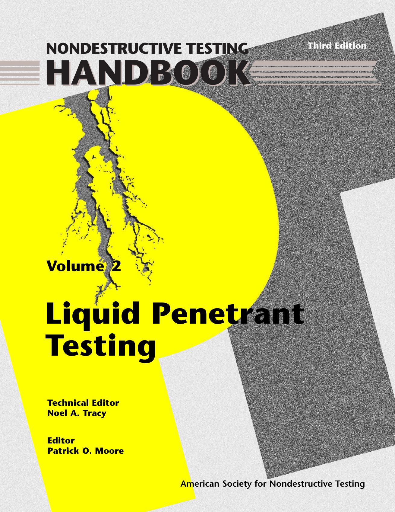 Front matter for NDT HB: Vol. 2, Liquid Penetrant Testing