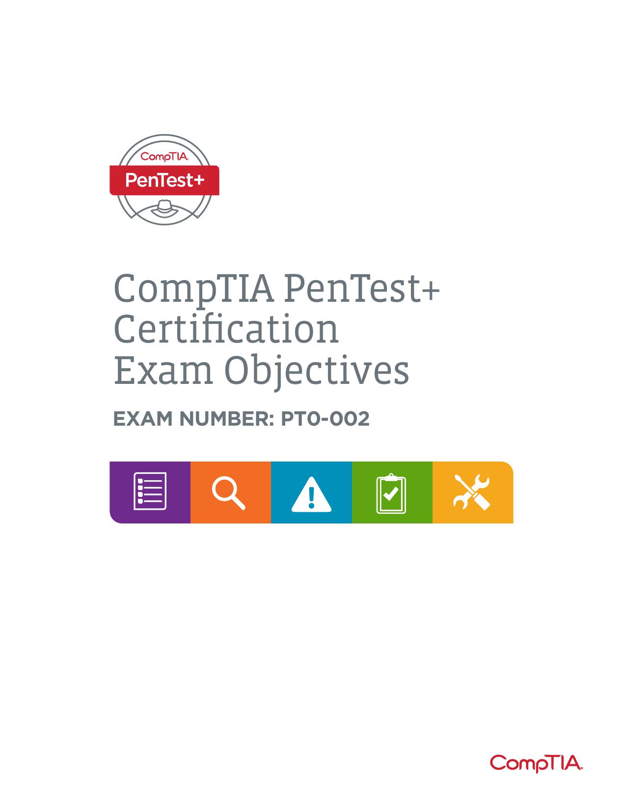 002 PenTest-PT0-002-Objectives