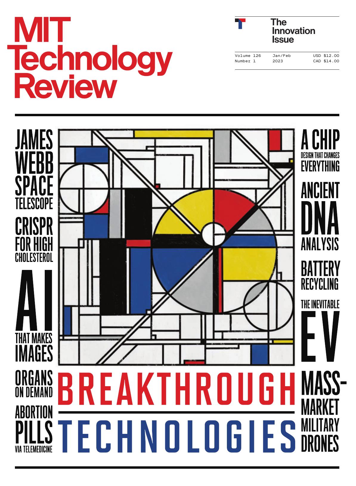 MIT Technology Review, vol. 126.1 (January-February 2023)