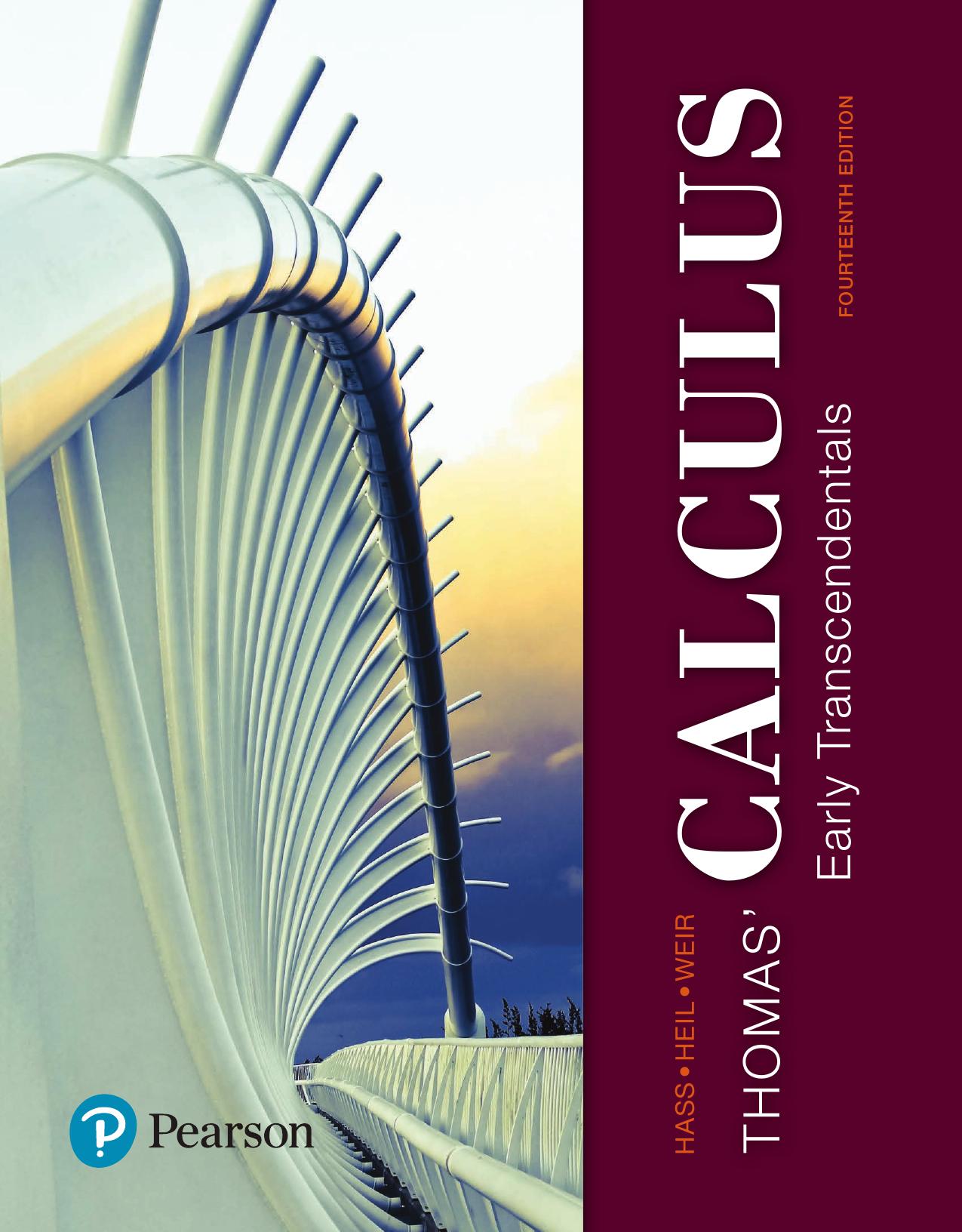 Thomas Calculus: Early Transcendentals, 14th Edition