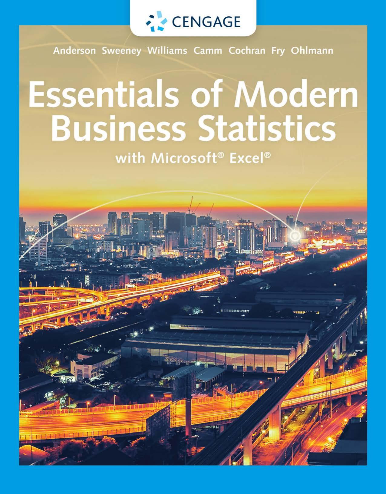 Essentials of Modern Business Statistics with Microsoft® Excel®