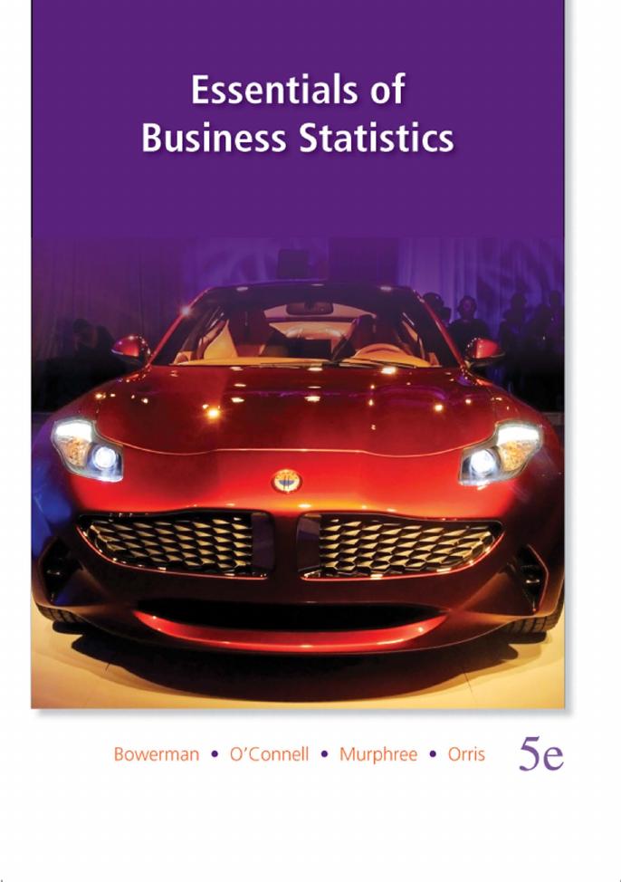 Essentials of Business Statistics (5th Ed)