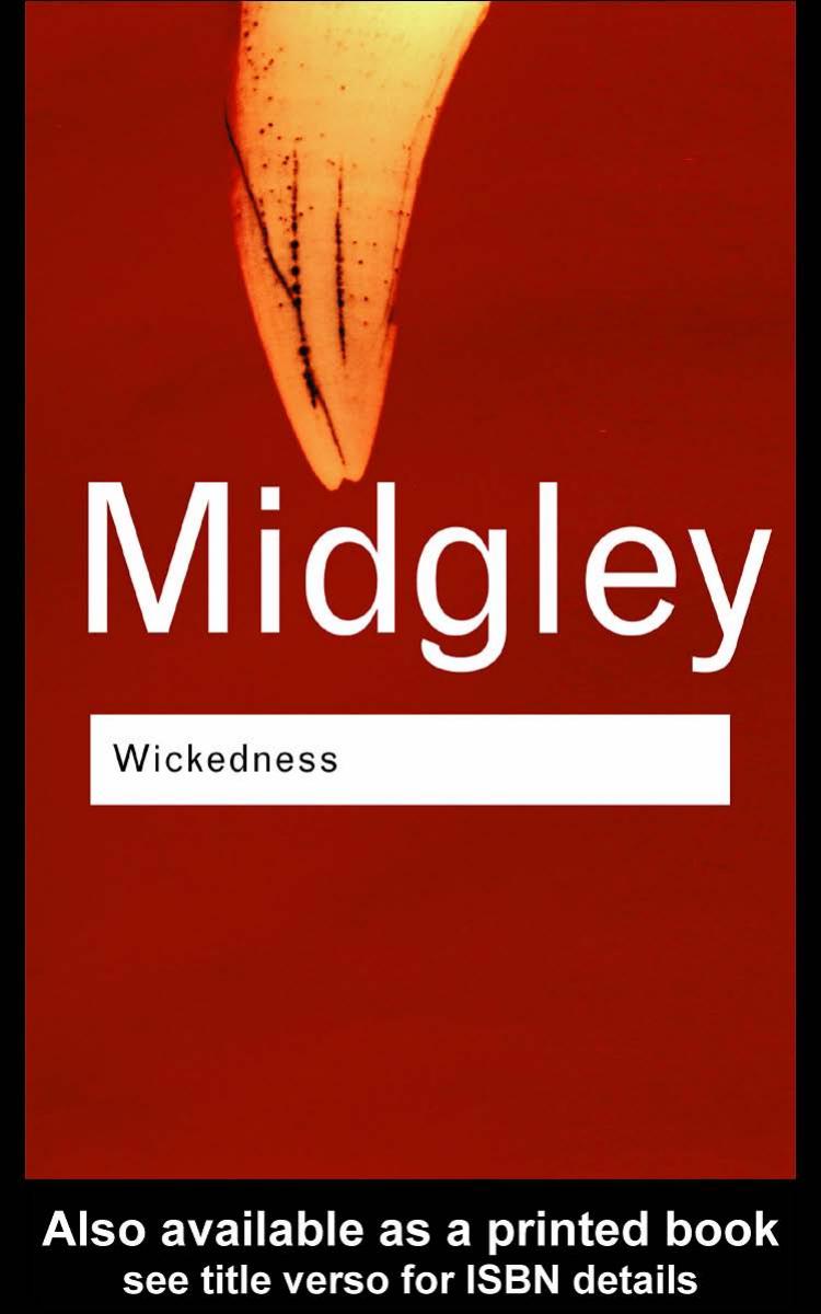 Wickedness: A Philosophical Essay