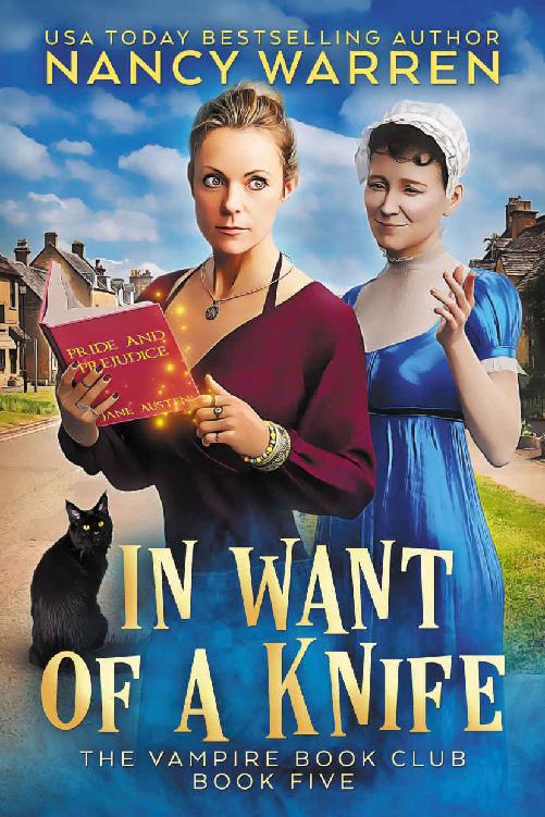 In Want of a Knife: A Paranormal Women's Fiction Cozy Mystery (Vampire Book Club 5)