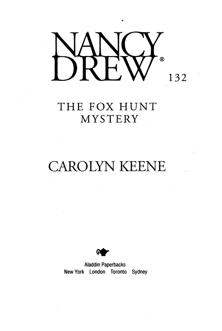 The Fox Hunt Mystery