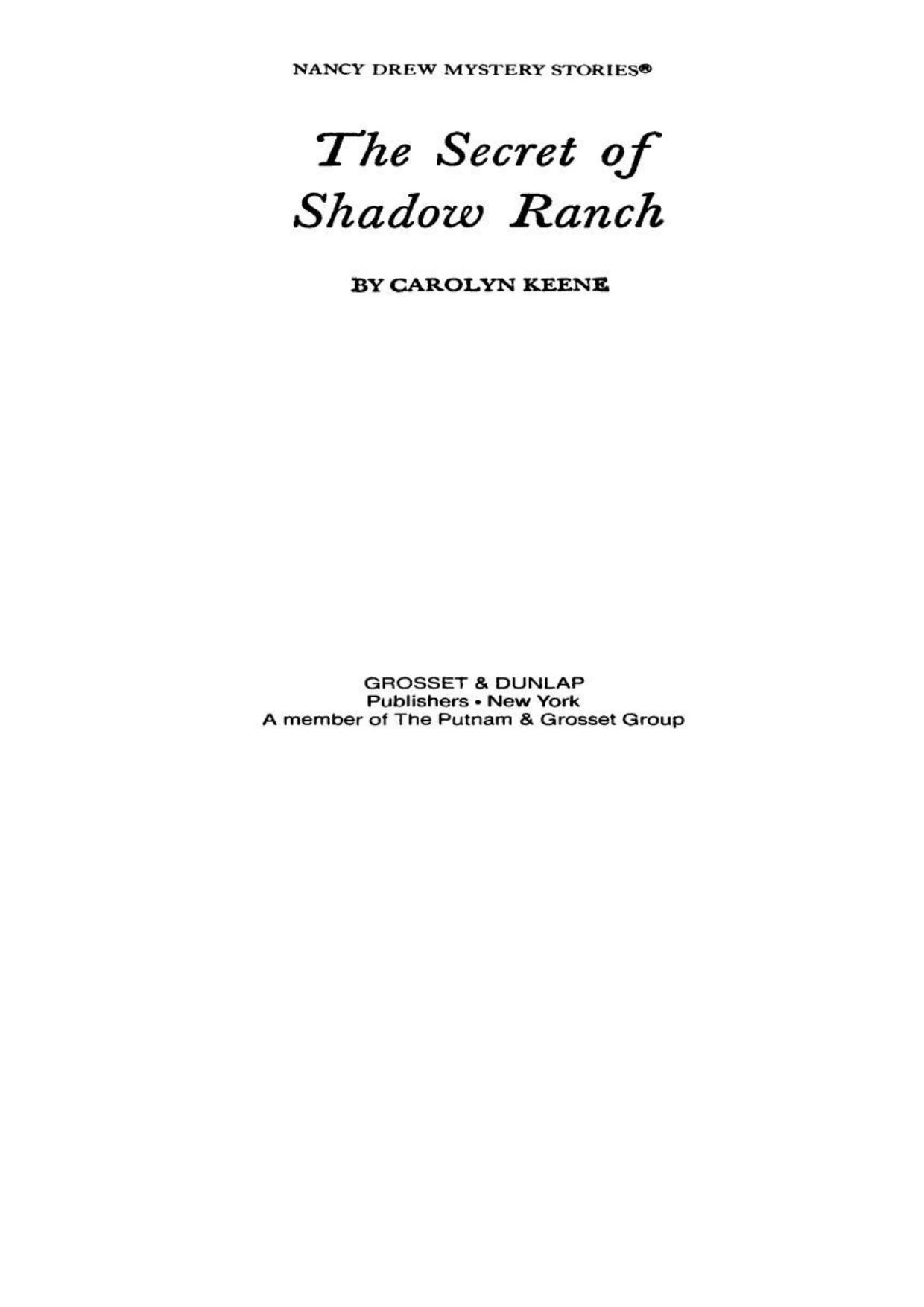 The Secret of Shadow Ranch