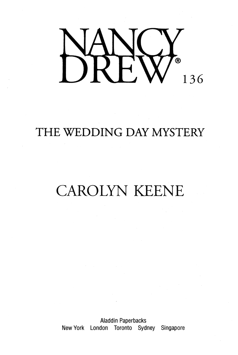 The Wedding Day Mystery