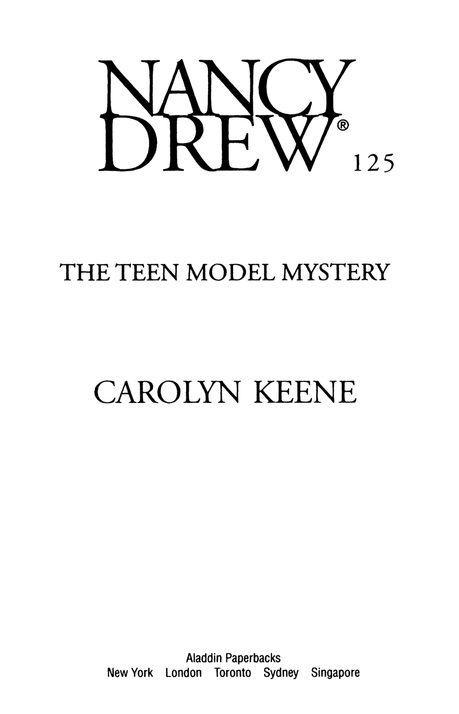 The Teen Model Mystery