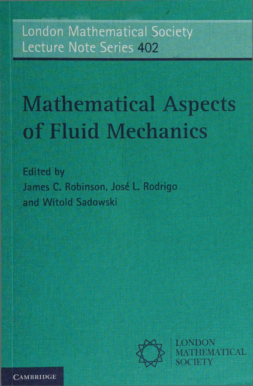 Mathematical aspects of fluid mechanics