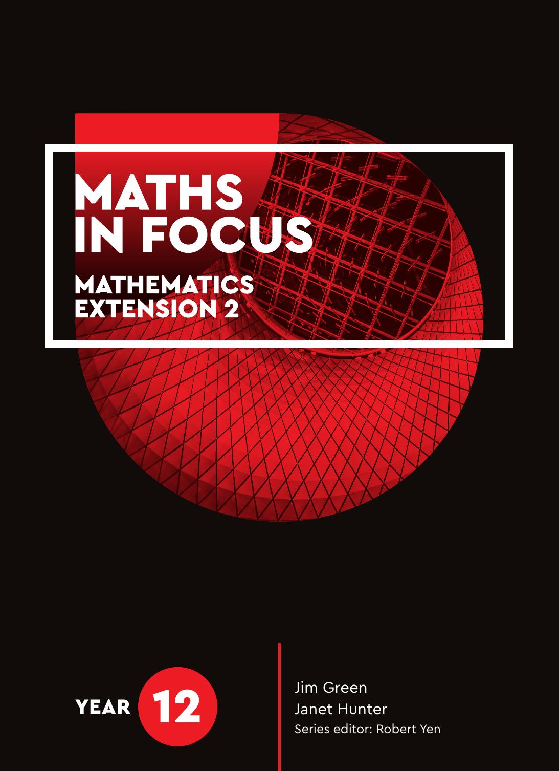 Maths in focus. Year 12