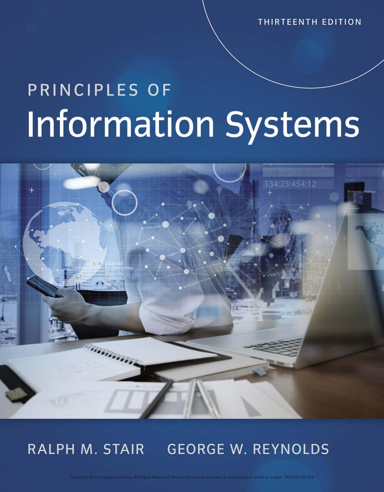 Principles of Information Systems, 13th ed.