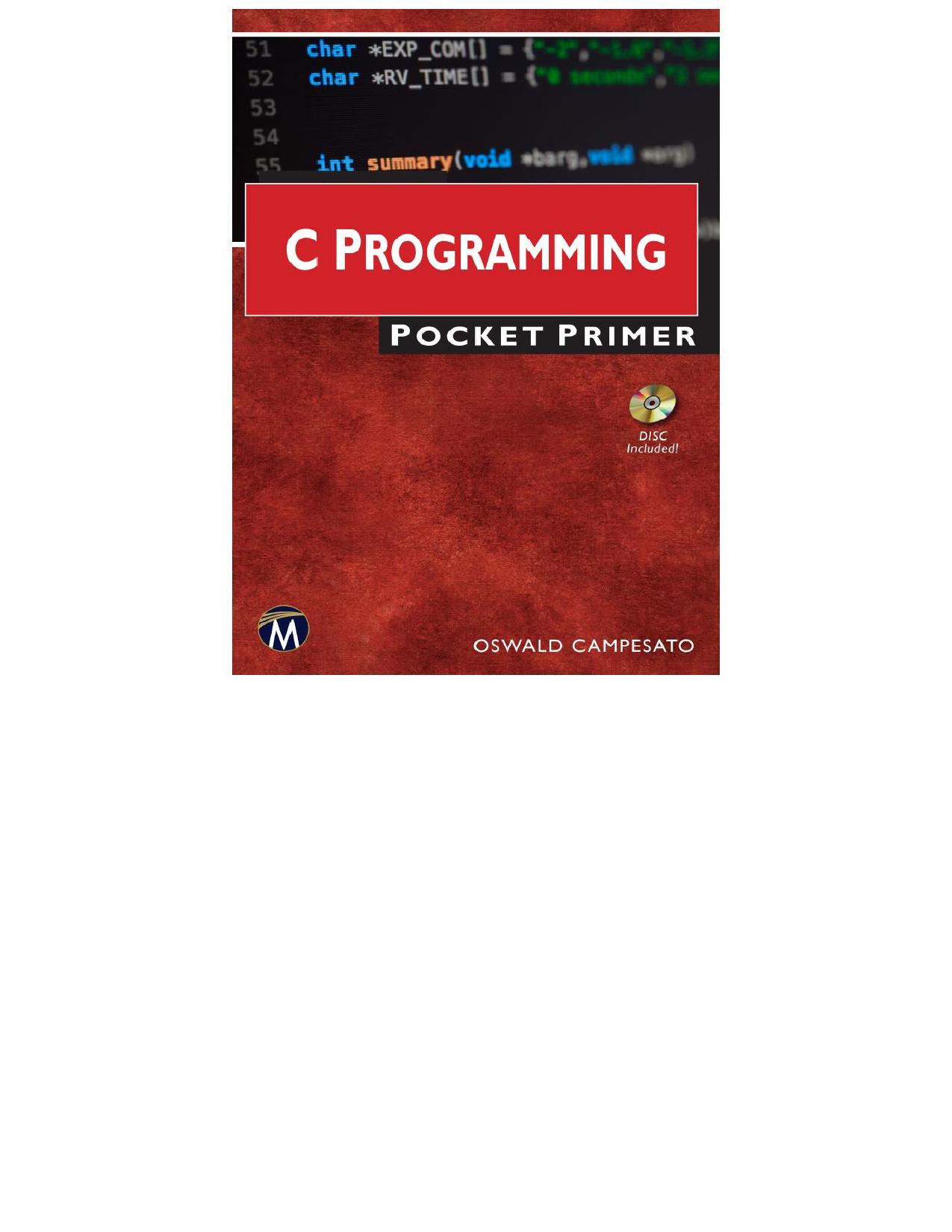 C Programming Pocket Primer