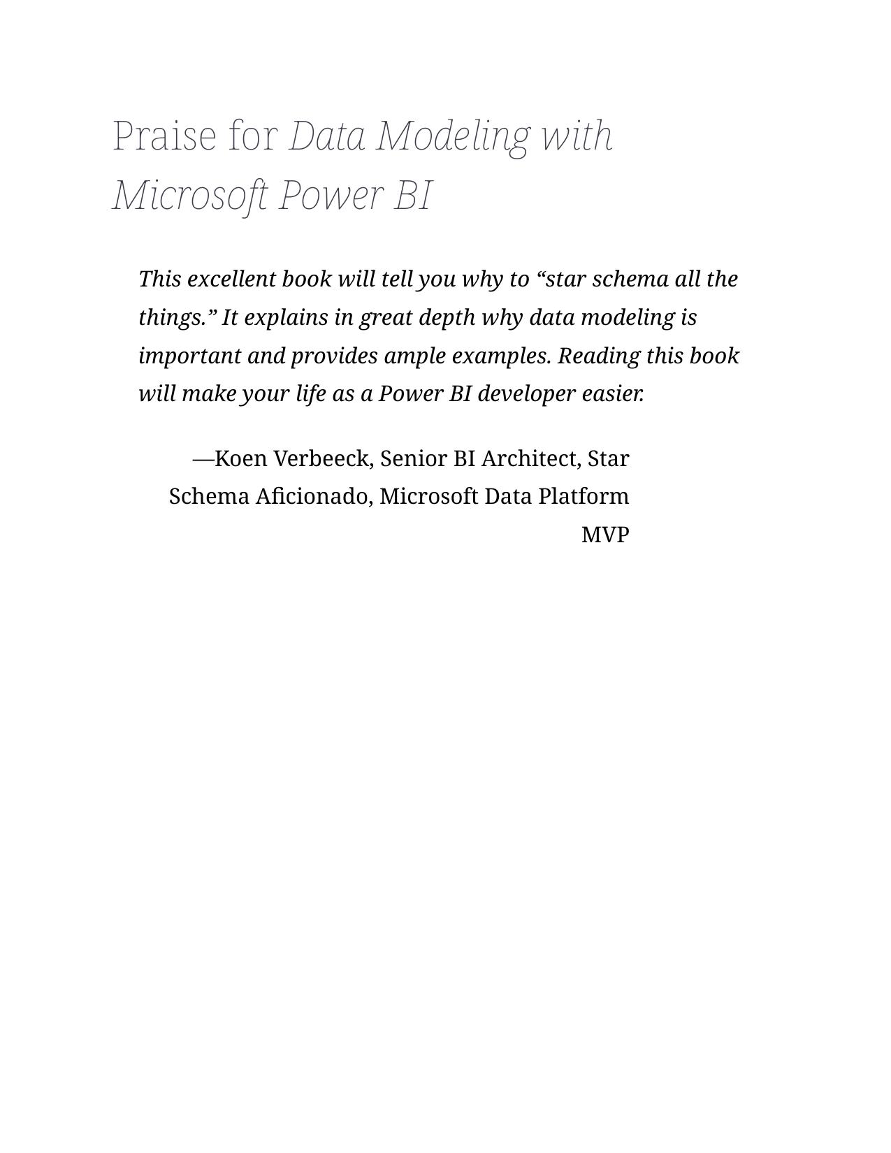 Data Modeling with Microsoft Power BI (for True Epub)