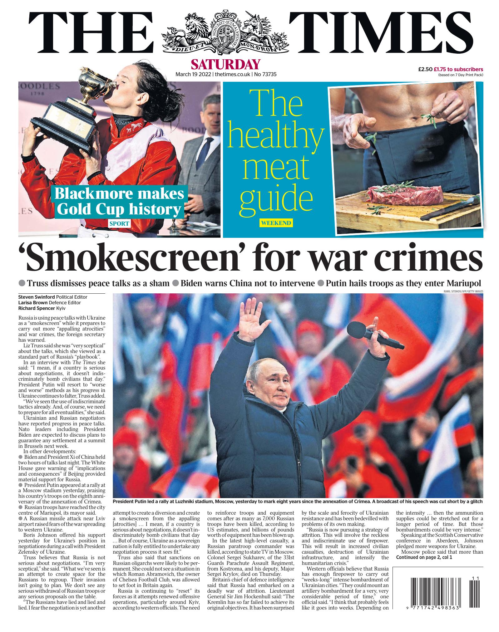 The Times March 19 2022