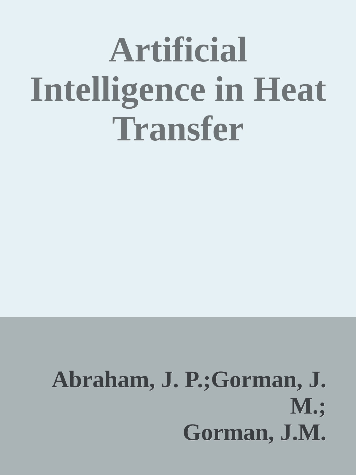 Artificial Intelligence in Heat Transfer