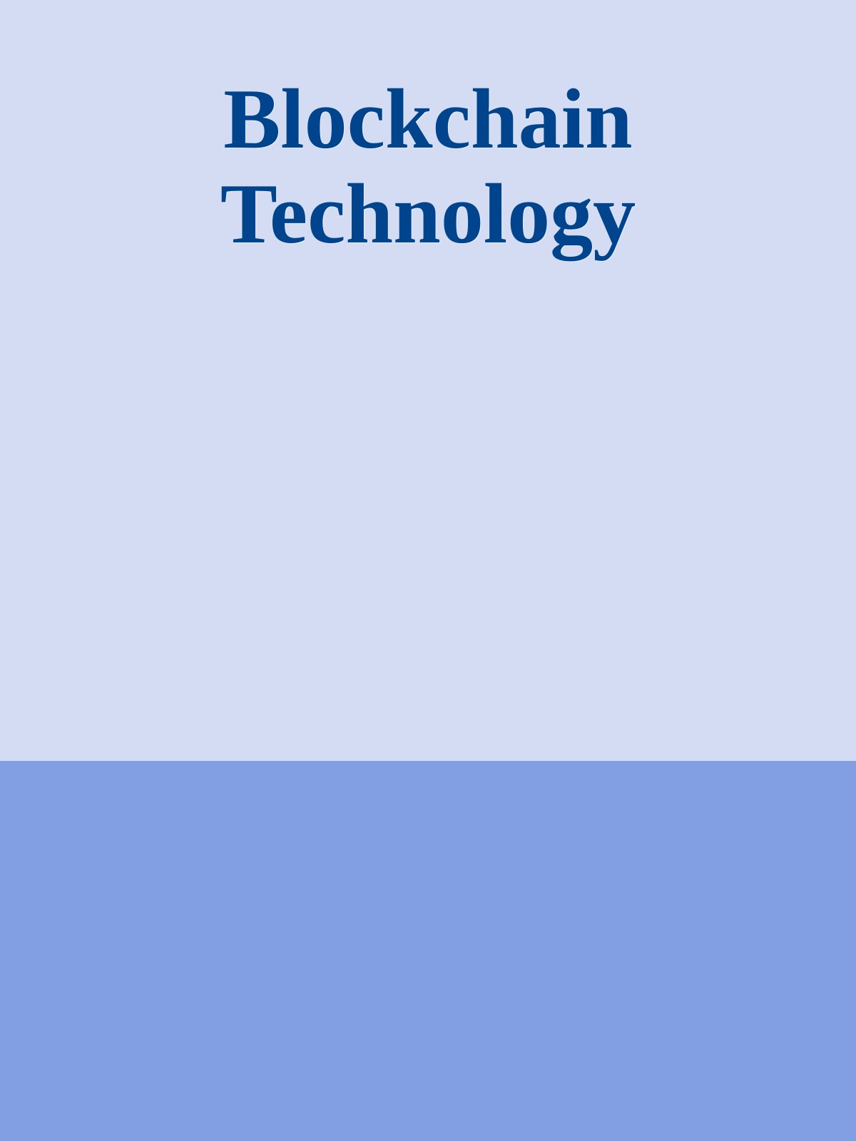 Blockchain Technology