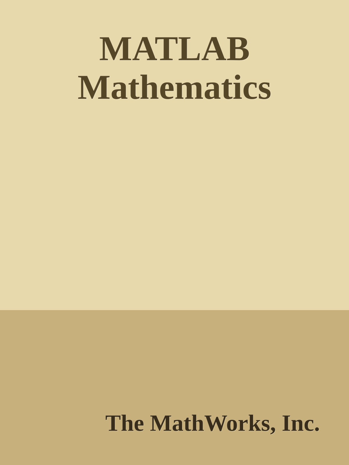 MATLAB Mathematics
