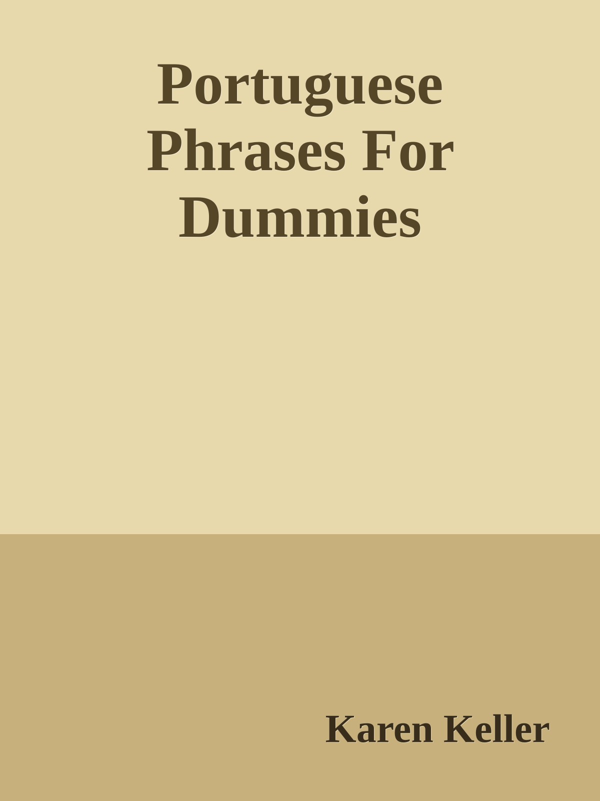 Portuguese Phrases For Dummies