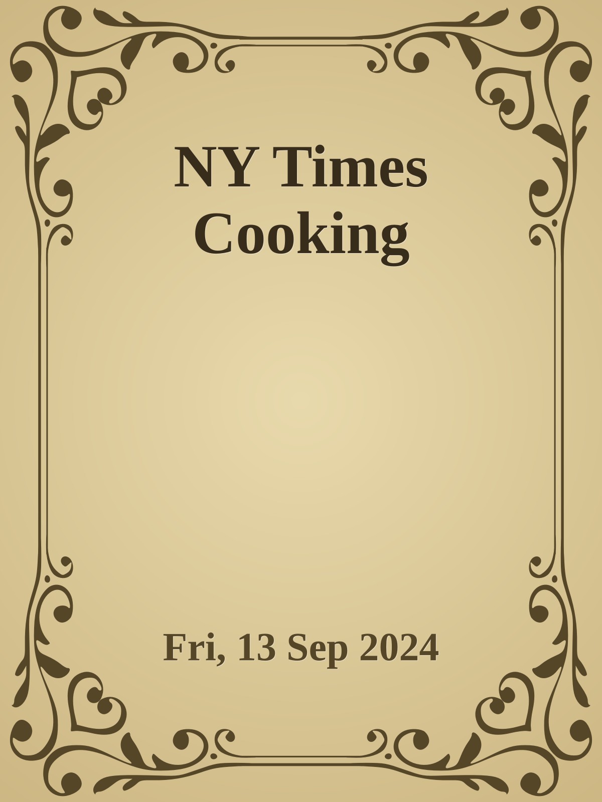 NY Times Cooking [Fri, 13 Sep 2024]