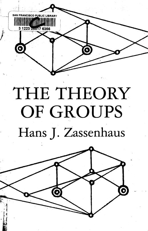 The Theory of Groups