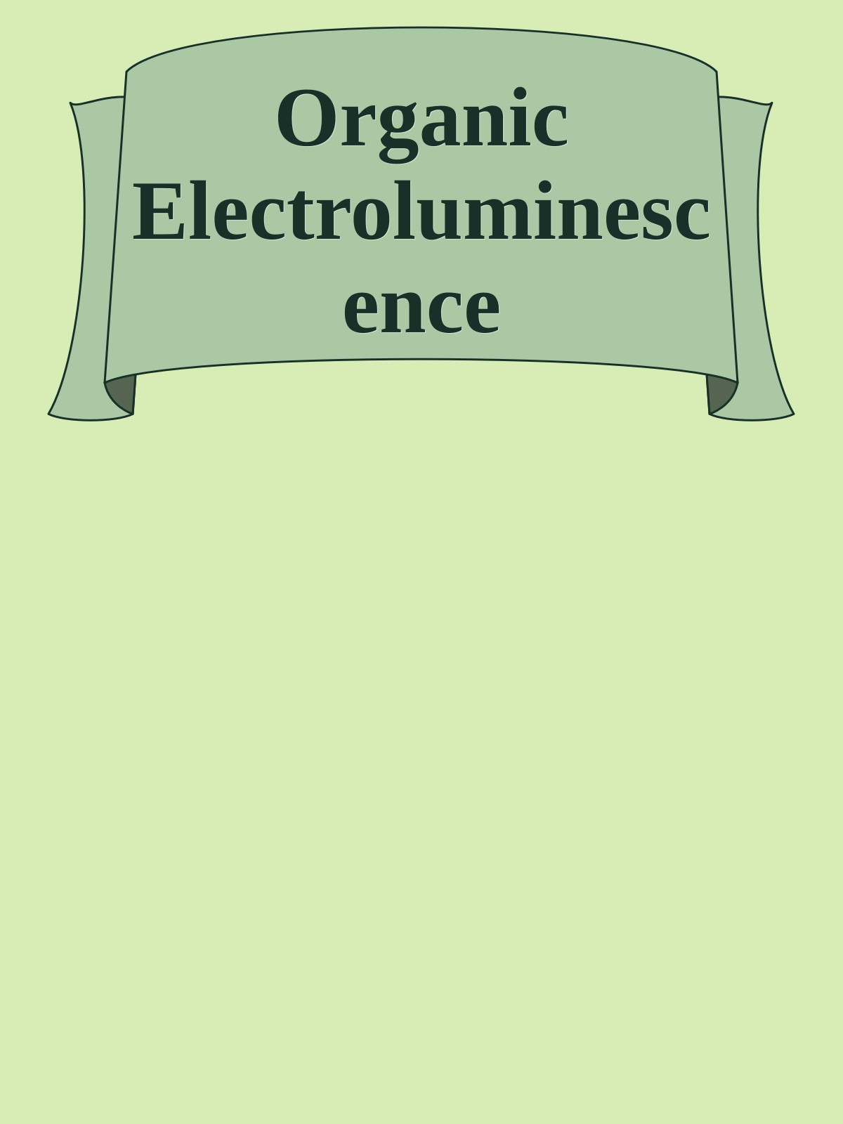 Organic Electroluminescence