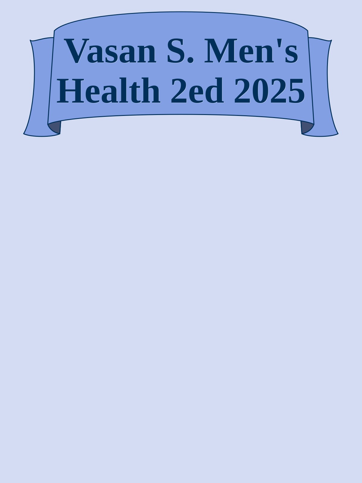 Vasan S. Men's Health 2ed 2025