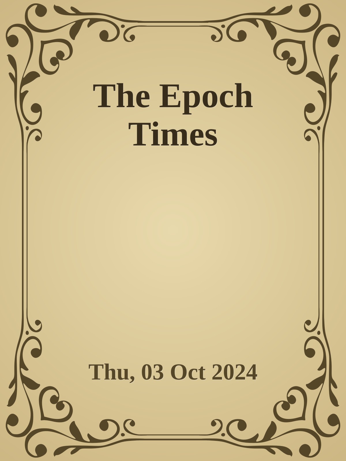 The Epoch Times [Thu, 03 Oct 2024]