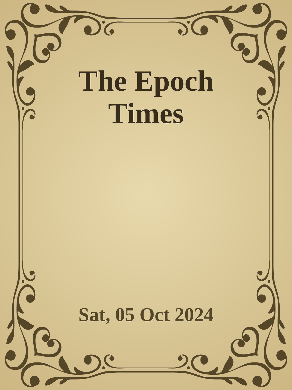 The Epoch Times [Sat, 05 Oct 2024]