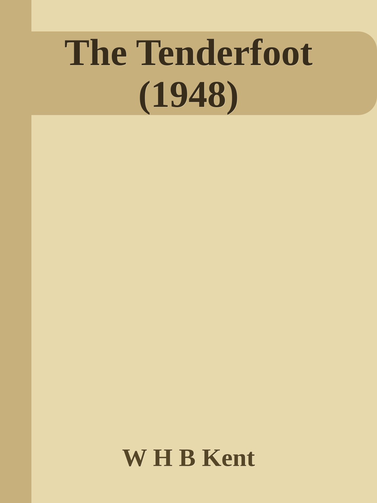The Tenderfoot (1948)