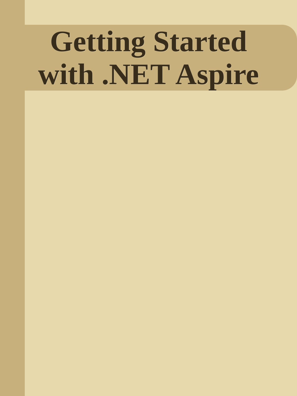 Getting Started with .NET Aspire