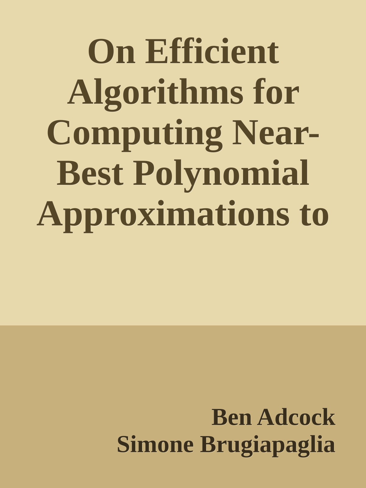 On Efficient Algorithms for Computing Near-Best Polynomial Approximations to High-Dimensional, Hilbert-Valued Functions from Limited Samples