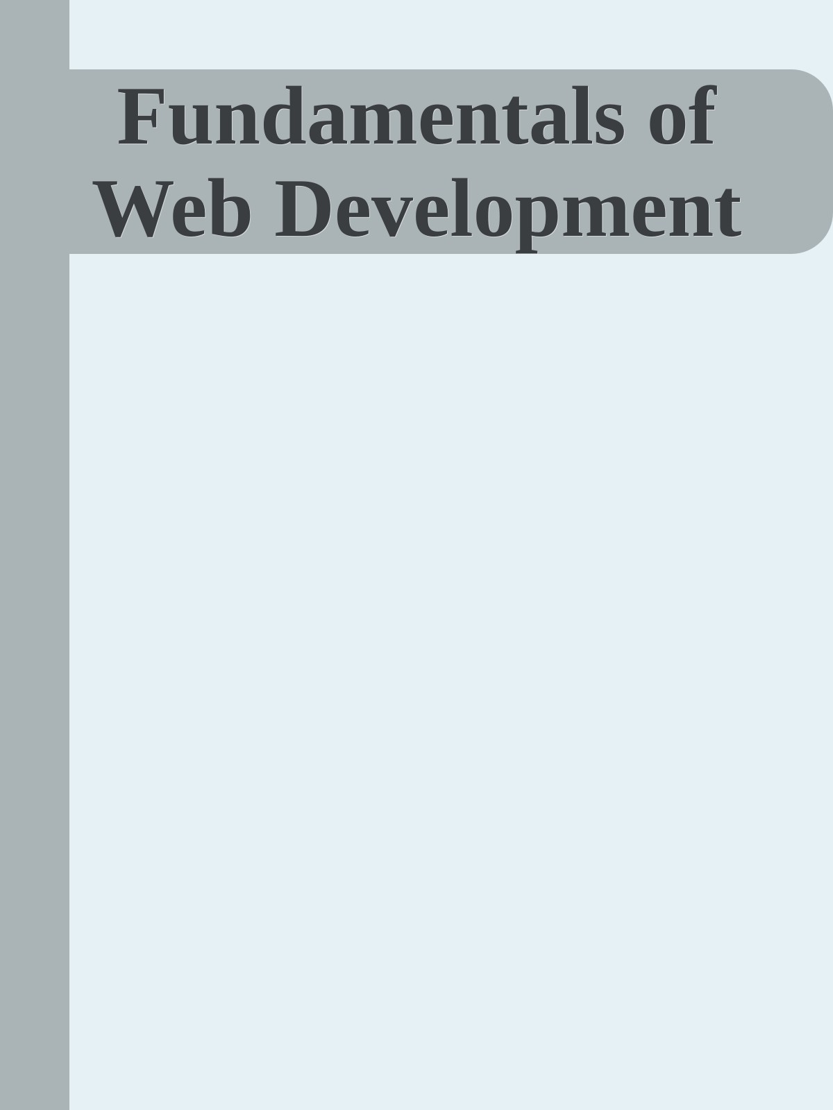 Fundamentals of Web Development