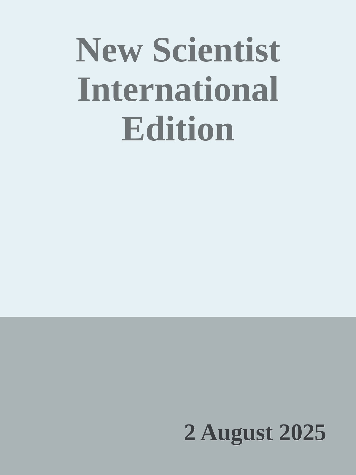 New Scientist International Edition