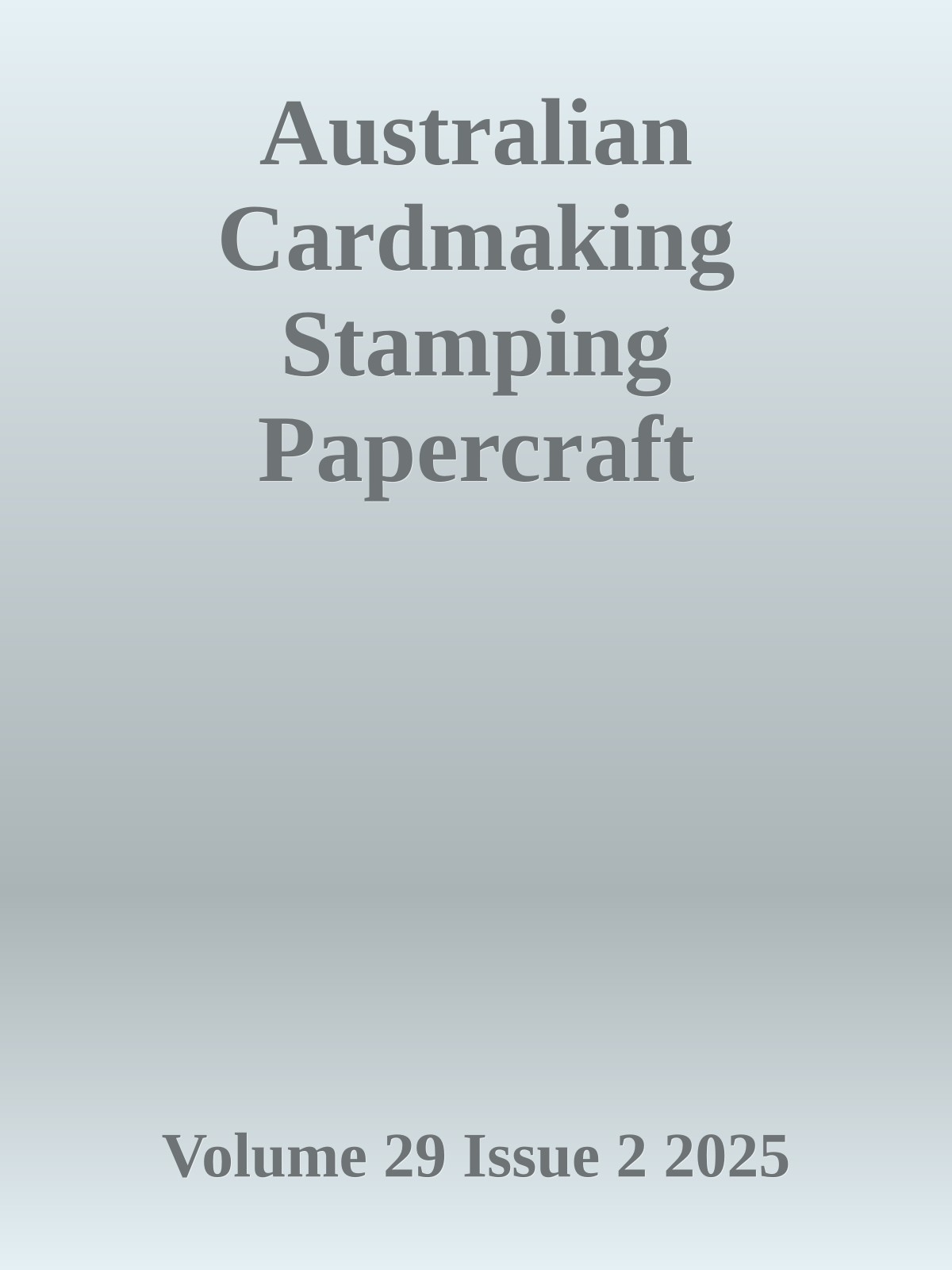 Australian Cardmaking Stamping Papercraft