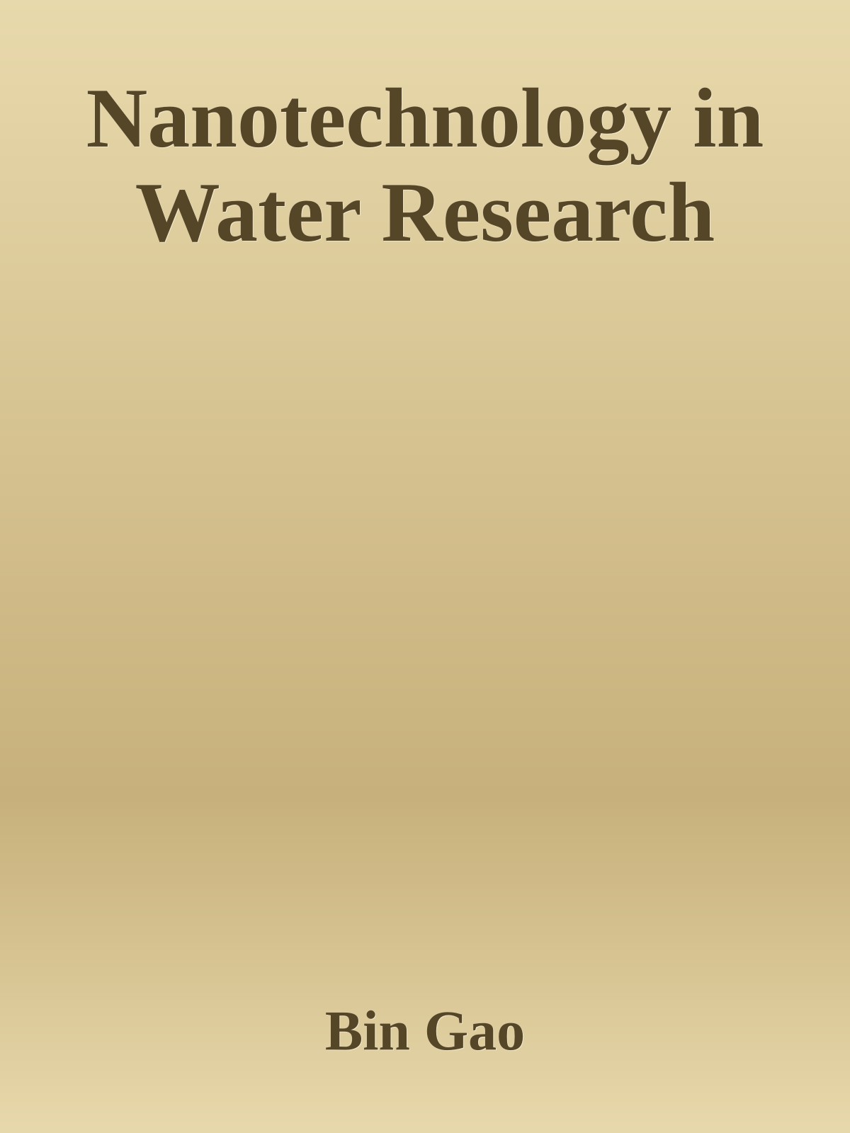 Nanotechnology in Water Research