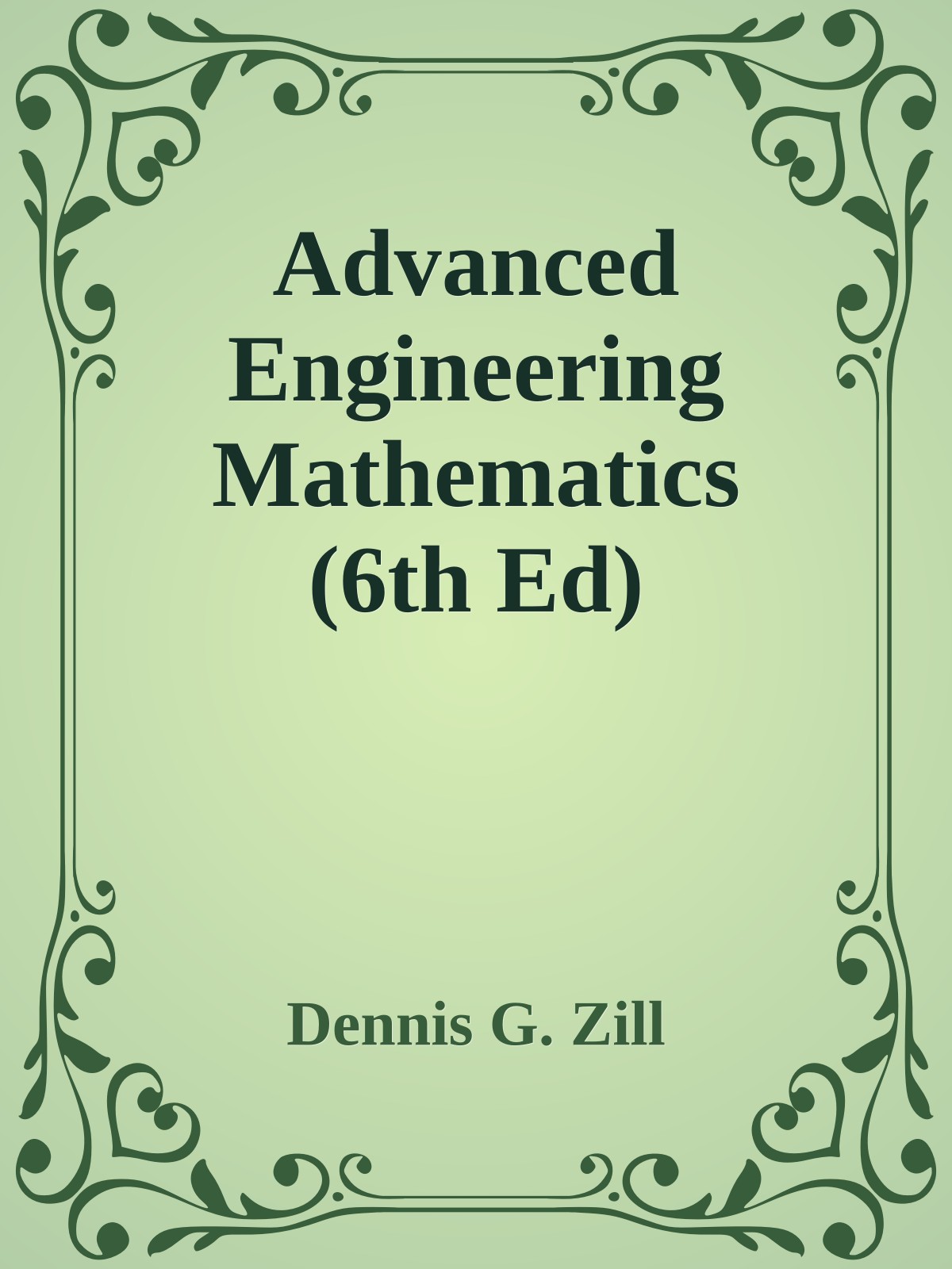 Advanced Engineering Mathematics (6th Ed)