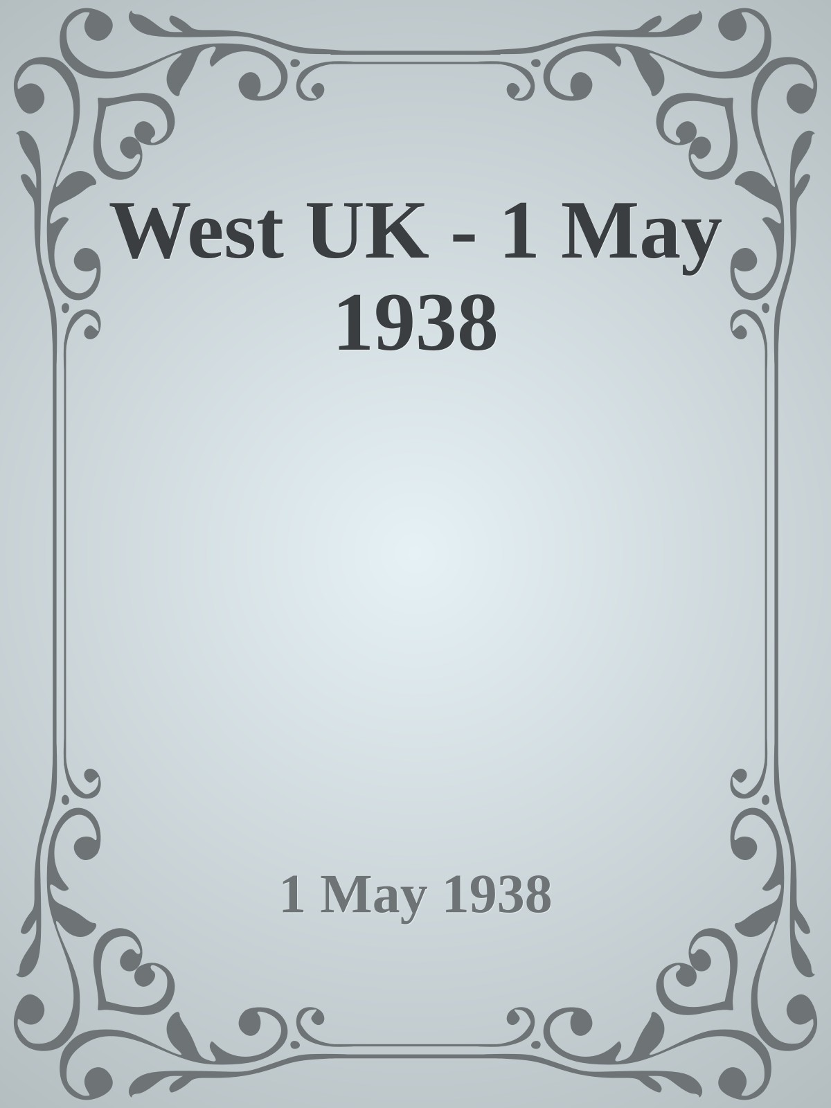 West UK - 1 May 1938