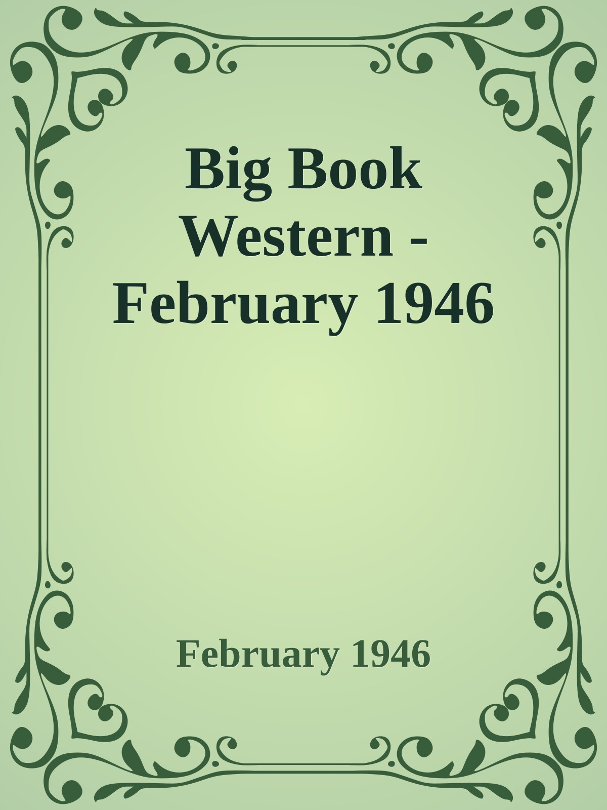 Big Book Western - February 1946