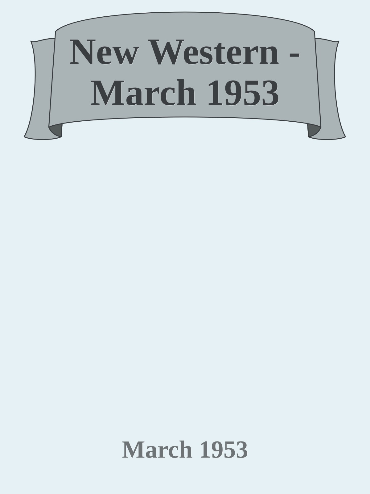 New Western - March 1953