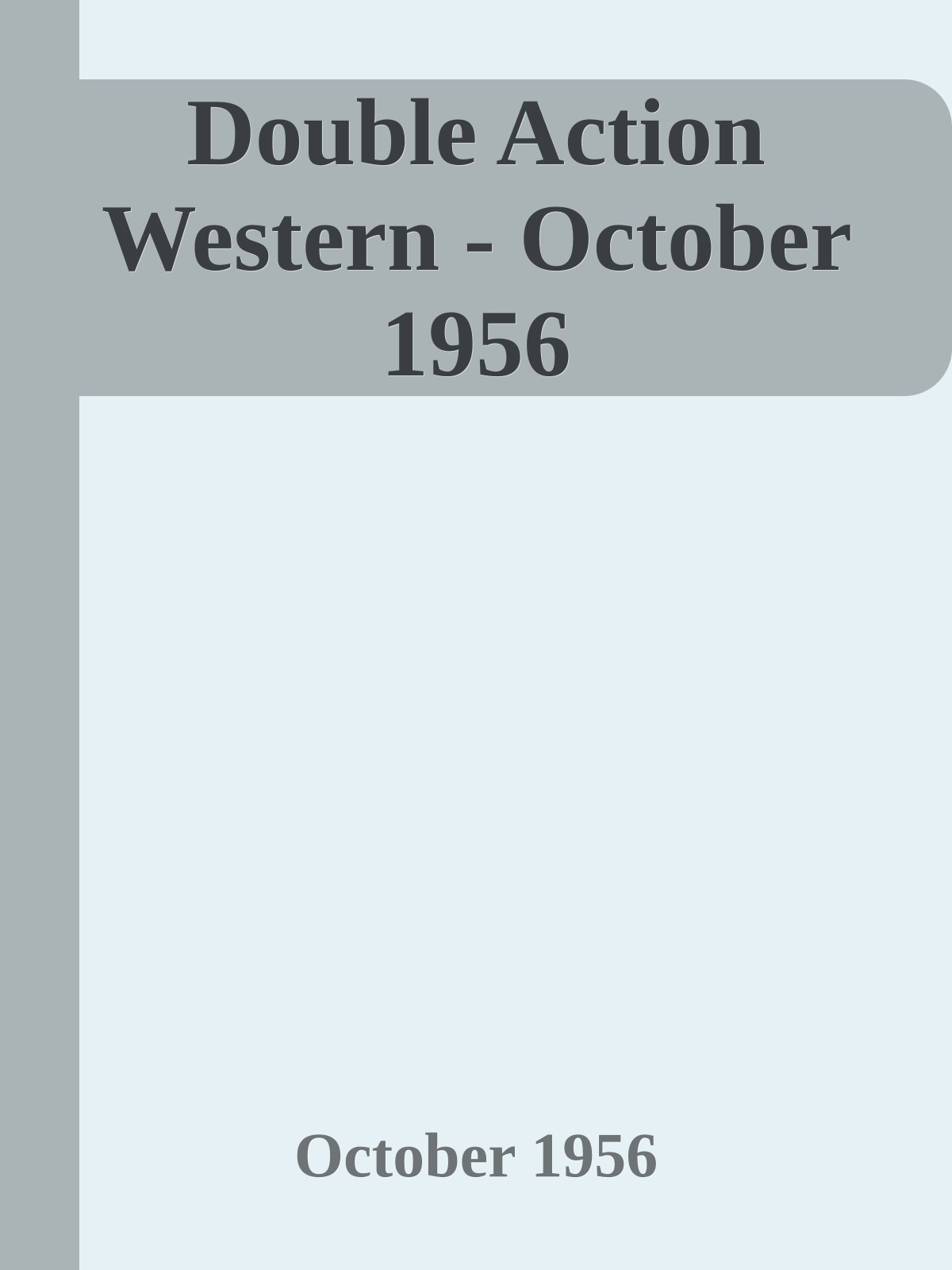 Double Action Western - October 1956